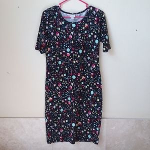 LuLaRoe Julia Dress in Size M
